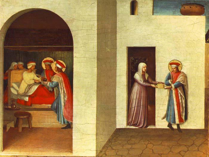 Fra Angelico The Healing of Palladia by Saint Cosmas and Saint Damian Sweden oil painting art